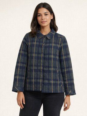 All for You Quilted Plaid Jacket Women's Medium